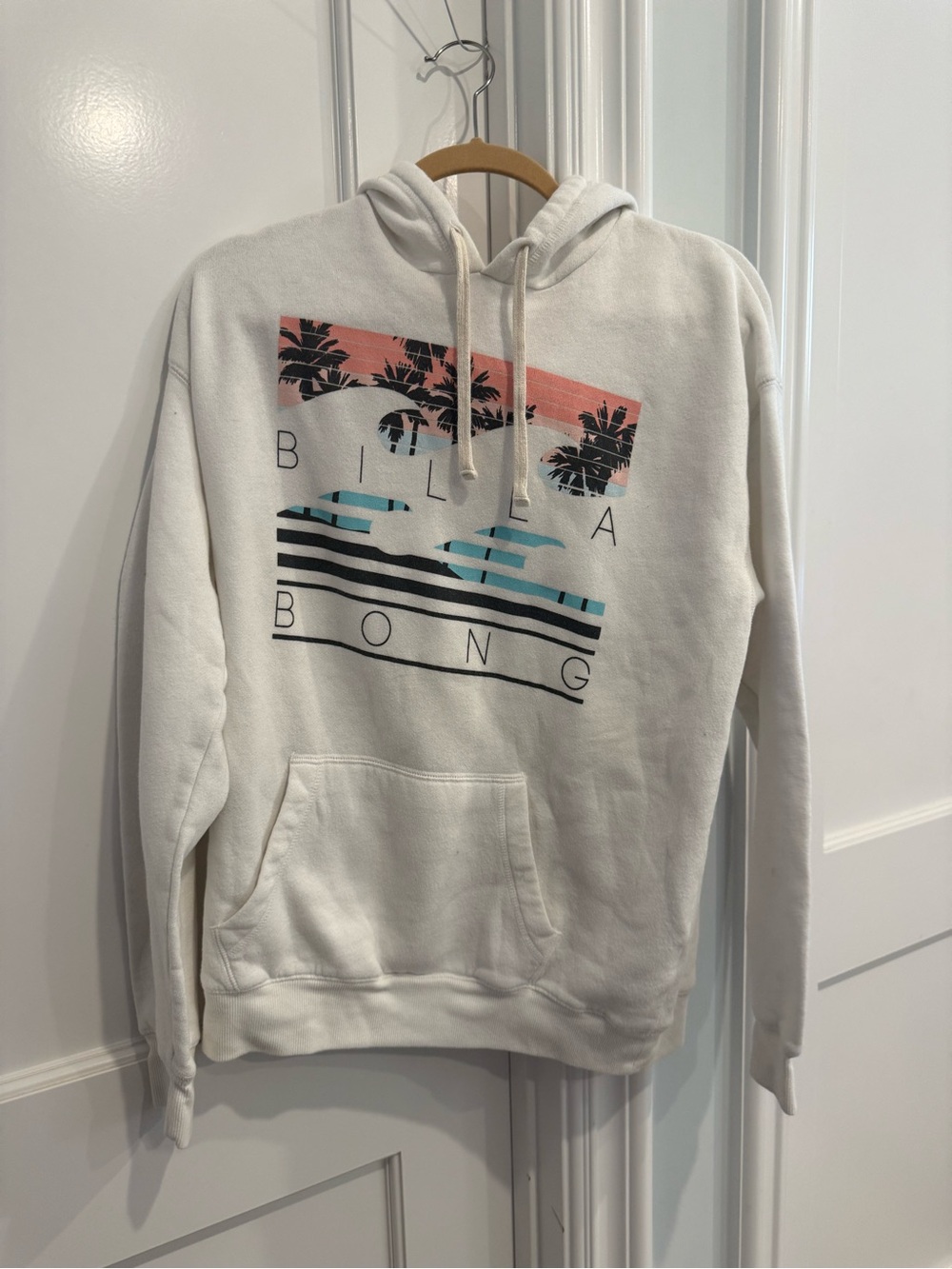 Billabong Cream Terry Pullover - Billabong Label